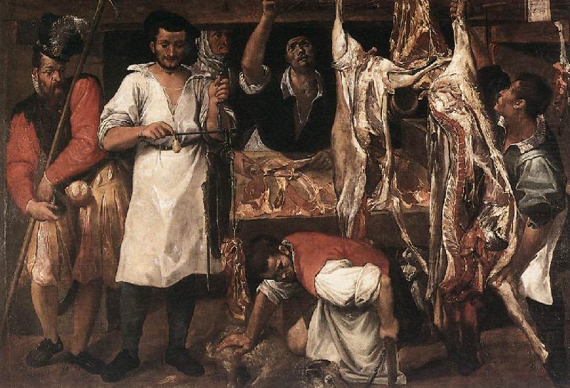 CARRACCI, Annibale Butcher's Shop china oil painting image